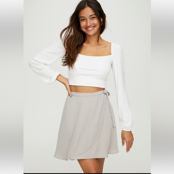 Aritzia Skirts Aritzia Wrap Skirt Black Xs Poshmark